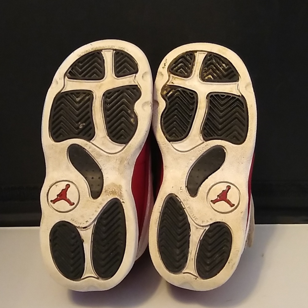 Nike Air Jordans Pro Strong Red White Sneakers 407486-604 Toddler Size 8c - Picture 5 of 8